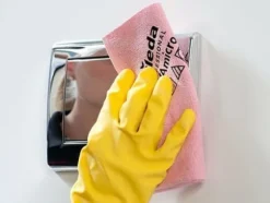 Microfiberklud PVAmicro 38x35cm rød - 5 stk./pakke