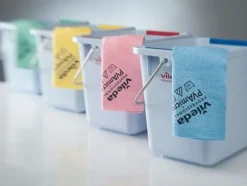 Microfiberklud PVAmicro 38x35cm rød - 5 stk./pakke