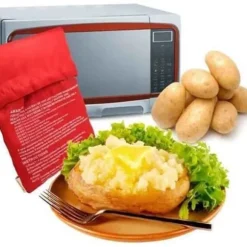 Mikrovågsugnspåse för potatis - FOLAYA - 4 st - Tidsbesparing och effektivitet