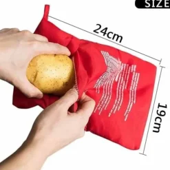 Mikrovågsugnspåse för potatis - FOLAYA - 4 st - Tidsbesparing och effektivitet