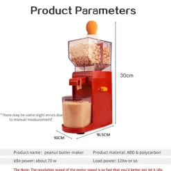 Mini maskin elektrisk spannmålskvarn hushålls jordnötskvarn