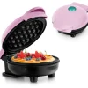 Mini Wafflejärn - HIYAA - Rosa - Non-stick - 10,16 cm - Elektrisk
