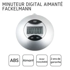 Minuter digital kök med magnet och batteri inkluderat Fackelmann Basic