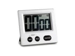 Minutur digitalt med stort display og magnet aluminium