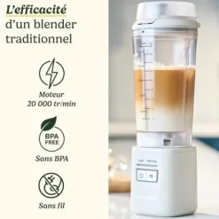 Mixer - CUISINART - PBL100E Blast&Go - 120 W - 500 ml - 50 dB - Vit