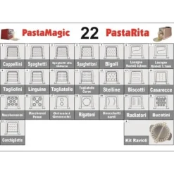 Mixer och Pastamaskin 3 i 1 Pasta Bröd Pizza 22 Dies 1Kg 300Watt PastaRita