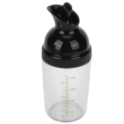 200ml salladsdressingshaker BPA-fri förhindrar läckage salladsdressingburk med lock för kök svart