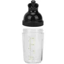200ml salladsdressingshaker BPA-fri förhindrar läckage salladsdressingburk med lock för kök svart