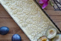 MoodForWood Träkavel, Graverad, 43 cm med Handtag, Perfekt för Bakning - Ungerskt Folkmönster