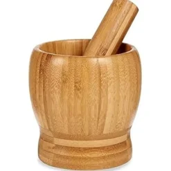 Mortel - BIGBUY HOME - 11 x 12 cm - Bambu - Flerfärgad - Kompakta mått