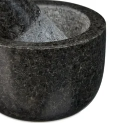 Mortel och stöt, Granit, 6x8,5 cm, Grå