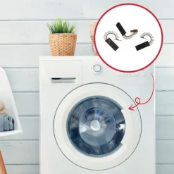 Motorkol (x2) (166442-21164) - Tvättmaskin - BOSCH, SIEMENS, NEFF, BAUKNECHT, BAUCKNECHT, CONSTRUCTA, VIVA, WHIRLPOOL, IGNIS, B