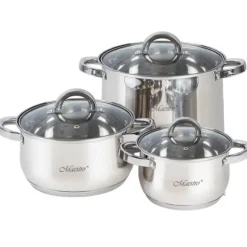 MR-2120-6L 6-delat kastrullset (1,5 l, 3,0 l, 5,0 l)