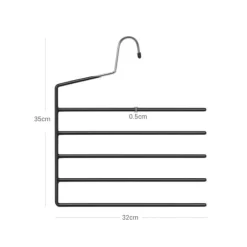 Multi byxhängare, 32x0,5x35 cm, svart