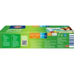 Multi-Användningspåsar - Albal - Hermetiskt Zip-stängning - 1L - Platt Botten - Anti-Tår