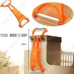 Multifunktionell rivare/skalare - TD® - 17,5x12 cm - PS + 420J2 - 41 g - Praktisk och bärbar