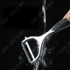 Multifunktionell skalare - TECH DISCOUNT - 2 delar - Rostfritt stål - Svart - Ergonomisk