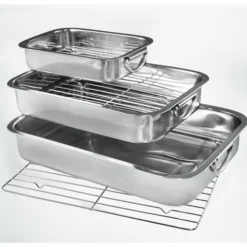 Multifunktionell ugnsform - WESTFALIA - Liten - 25 x 17,5 cm - Rostfritt stål - Grill