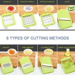 Multifunktionellt mandolinjärn - frukt, ost och grönsaker
