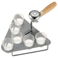 Mura Murslev med 6 glas och ringklocka Dorre