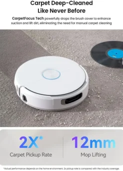 Narwal Flow Robotdammsugare - TwinAI Navigation 20000Pa Självrengörande EdgeReach Hot Wash 120-dagars automatisk dränering