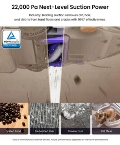 Narwal Flow Robotdammsugare - TwinAI Navigation 20000Pa Självrengörande EdgeReach Hot Wash 120-dagars automatisk dränering