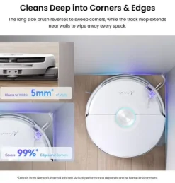 Narwal Flow Robotdammsugare - TwinAI Navigation 20000Pa Självrengörande EdgeReach Hot Wash 120-dagars automatisk dränering