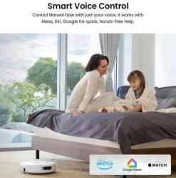 Narwal Flow Robotdammsugare - TwinAI Navigation 20000Pa Självrengörande EdgeReach Hot Wash 120-dagars automatisk dränering