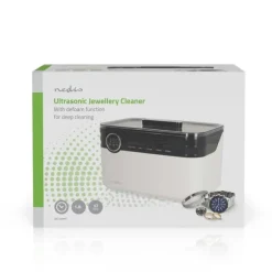 Nedis Ultrasonic Smyckes rengöring | Strömadapter | 220 - 240 V AC 50/60 Hz | 1.8 l | Vit
