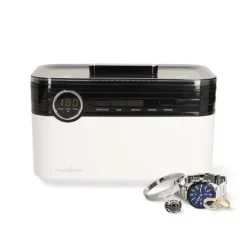 Nedis Ultrasonic Smyckes rengöring | Strömadapter | 220 - 240 V AC 50/60 Hz | 1.8 l | Vit