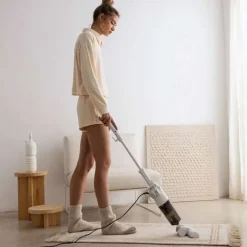 Newlux - Vitstädare med kabel, manuell och vertikal, 800W, 2L, 16.5 Kpa och F.HEPA 5m räckvidd