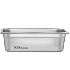 Ångbordsform, 1/3 storlek, 32.6x17.7x9.9 cm, rostfritt stål, förvaring