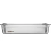 Ångbordsform, fullstorlek, 53x32,6x10,7 cm, rostfritt stål, förvaring