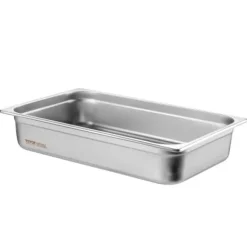 Ångbordsform, fullstorlek, 53x32,6x10,7 cm, rostfritt stål, förvaring