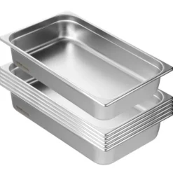 Ångbordsform, fullstorlek, 53x32,6x10,7 cm, rostfritt stål, förvaring