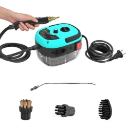 Ångtvätt, Högtryck, Bärbar Design,Blå, EU, Elektrisk