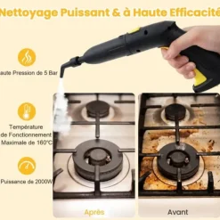 Ångtvätt, 36x26x23 cm, Gul