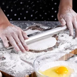 Non-stick rostfritt stål kavel kakdeg rulle bakning bakverk bakform verktyg