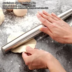 Non-stick rostfritt stål kavel kakdeg rulle bakning bakverk bakform verktyg