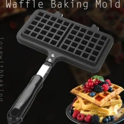 Non-Stick Våffelmaskin med dubbla huvuden för hushållskök