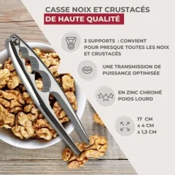 Nötknäppare - Fackelmann - Ref. 48218 - Bright krom - 3 storlekar - Köksredskap