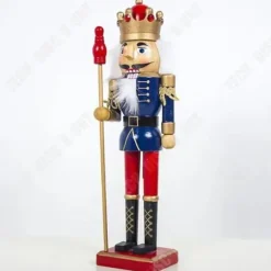 Nötskrika - TEKNIKRABATT - Soldat - 60 cm - Vintage trädekoration - Tysk hantverk