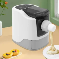 Nudelmaskin för hemmabruk - Elektrisk pastamaskin - 220V - Automatisk - Multifunktion - Rostfritt stål - Rosa