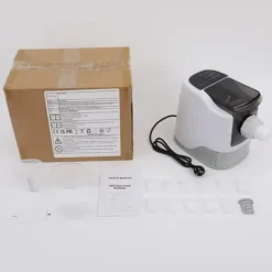 Nudelmaskin för hemmabruk - Elektrisk pastamaskin - 220V - Automatisk - Multifunktion - Rostfritt stål - Rosa