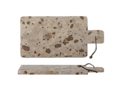 Nukaka skärbräda, brun, marmor