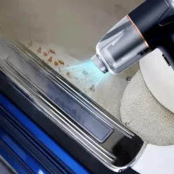 OBOSOE Trådlös Bilhanddammsugare - Dubbel användning för bil & hem | Portabel och lättanvänd med trådlös laddning