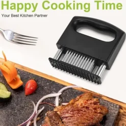 OBOSOE 48-Blads Köttmörkare/Köttmörning i Rostfritt Stål - För Alla Köttsorter Inkl. Nöt & Fläsk