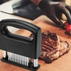 OBOSOE 48-Blads Köttmörkare/Köttmörning i Rostfritt Stål - För Alla Köttsorter Inkl. Nöt & Fläsk