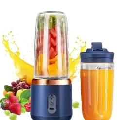 OBOSOE Bärbar Juice Extractor / Juicepress – USB-Uppladdningsbar, Reselock, För Smoothies & Juice