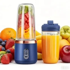 OBOSOE Bärbar Juice Extractor / Juicepress – USB-Uppladdningsbar, Reselock, För Smoothies & Juice